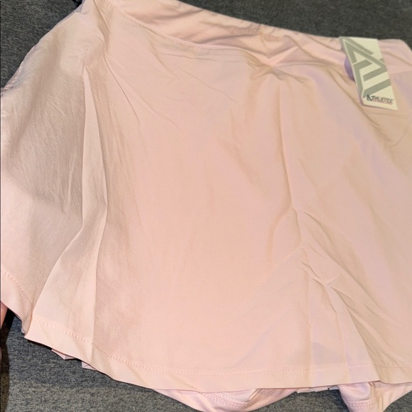 Thletex- NWT Women’s Pink Tennis Pleated Skirt with Built in Shorts Size Large - Picture 8 of 11